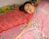 Person sick in bed