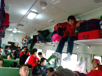 Crowded train