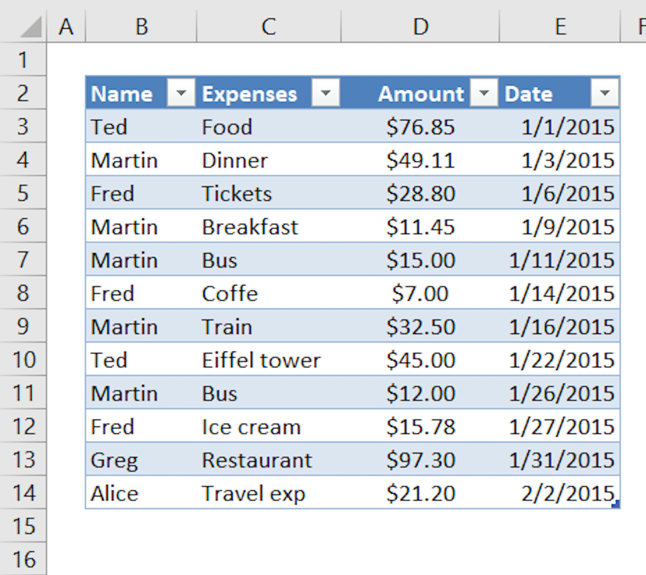 Spreadsheet Thumbnail