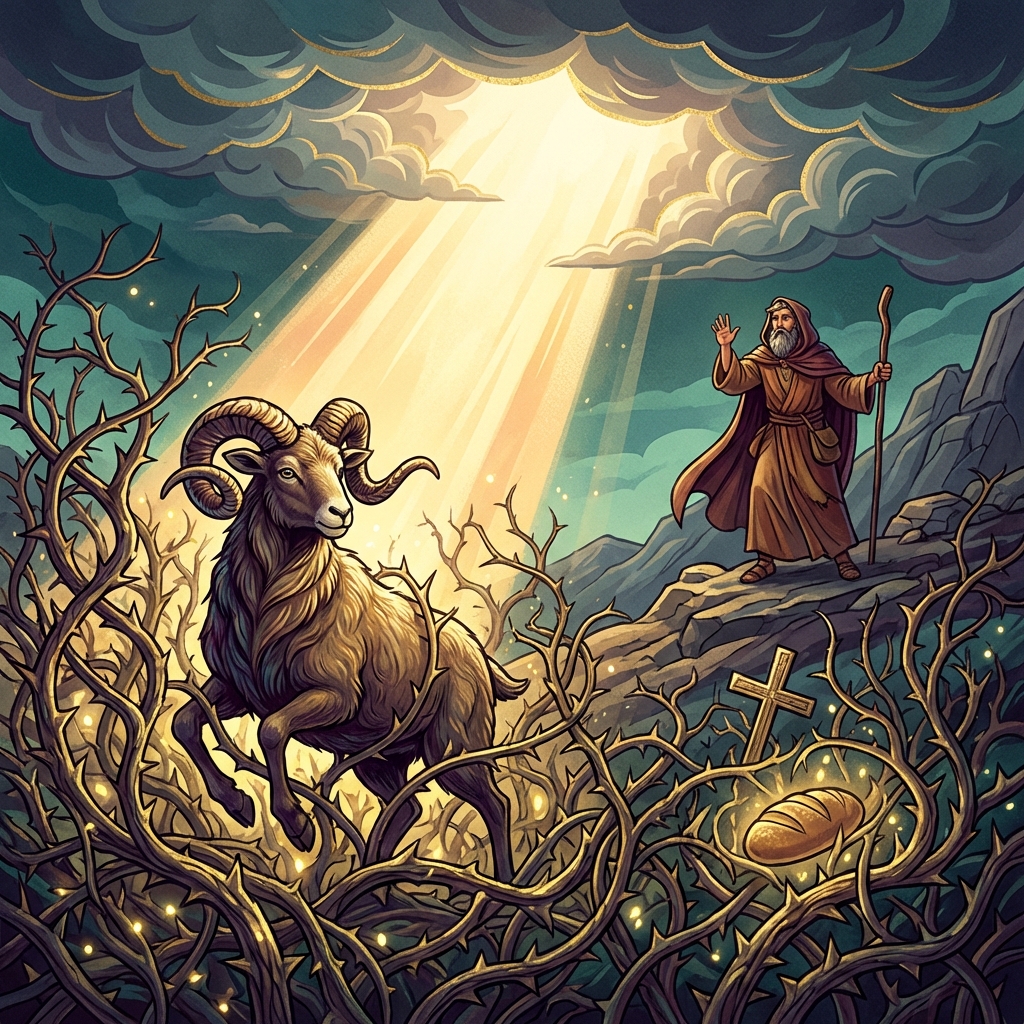 Abraham and the ram in the thicket