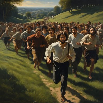The People Want to Make Jesus King by Force illustration