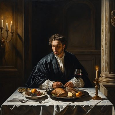 The Rich Man and Lazarus illustration