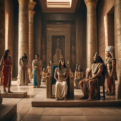 Abraham Lies About Sarah in Egypt illustration