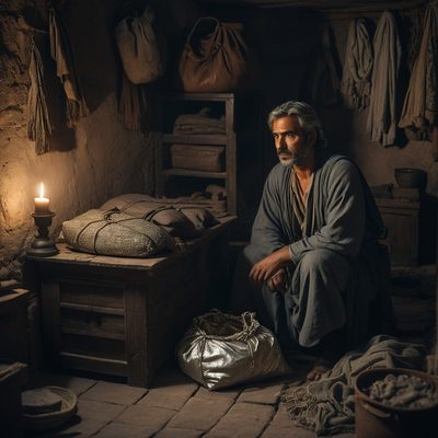 Gehazi Lies to Naaman and to Elisha illustration