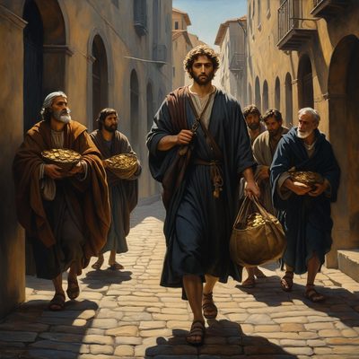 Simon the Sorcerer Tries to Buy the Holy Spirit illustration