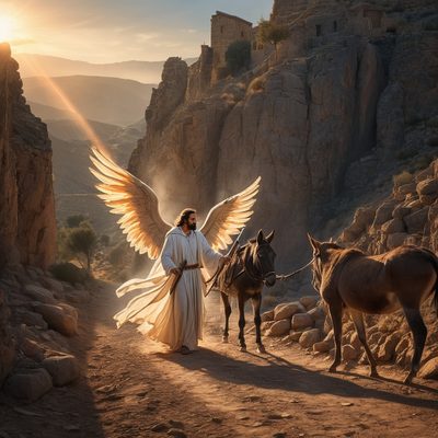 Balaam Goes With the Princes of Moab illustration