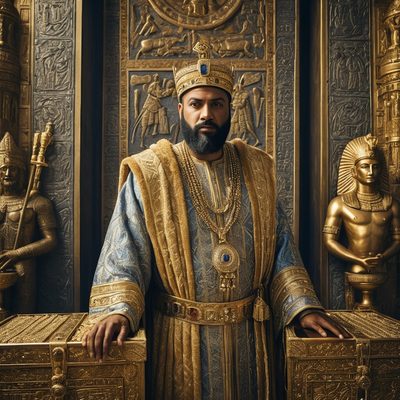 Hezekiah Shows His Treasures to Babylon illustration