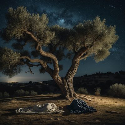 The Disciples Sleep in Gethsemane illustration