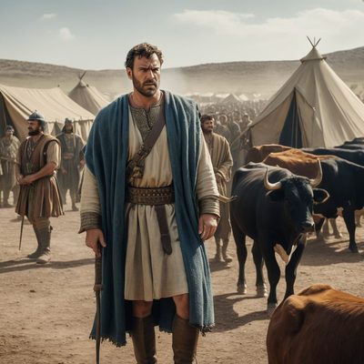 Saul Spares Agag and the Best Livestock illustration