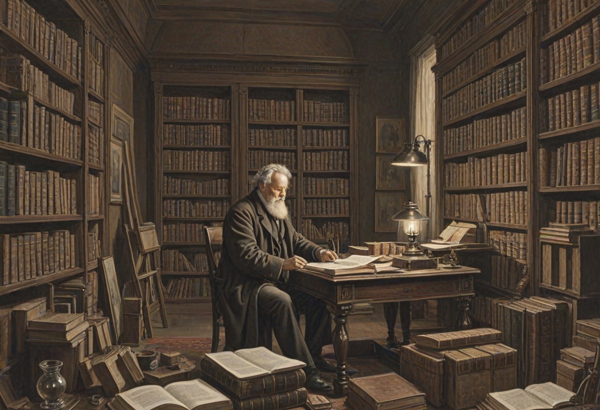 Samuel Bagster examining Treasury of Scripture Knowledge