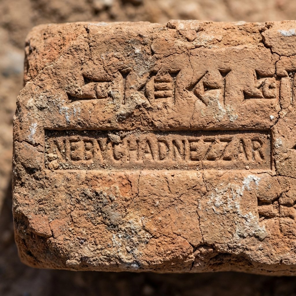 File: brick.jpg Cuneiform Stamped Brick