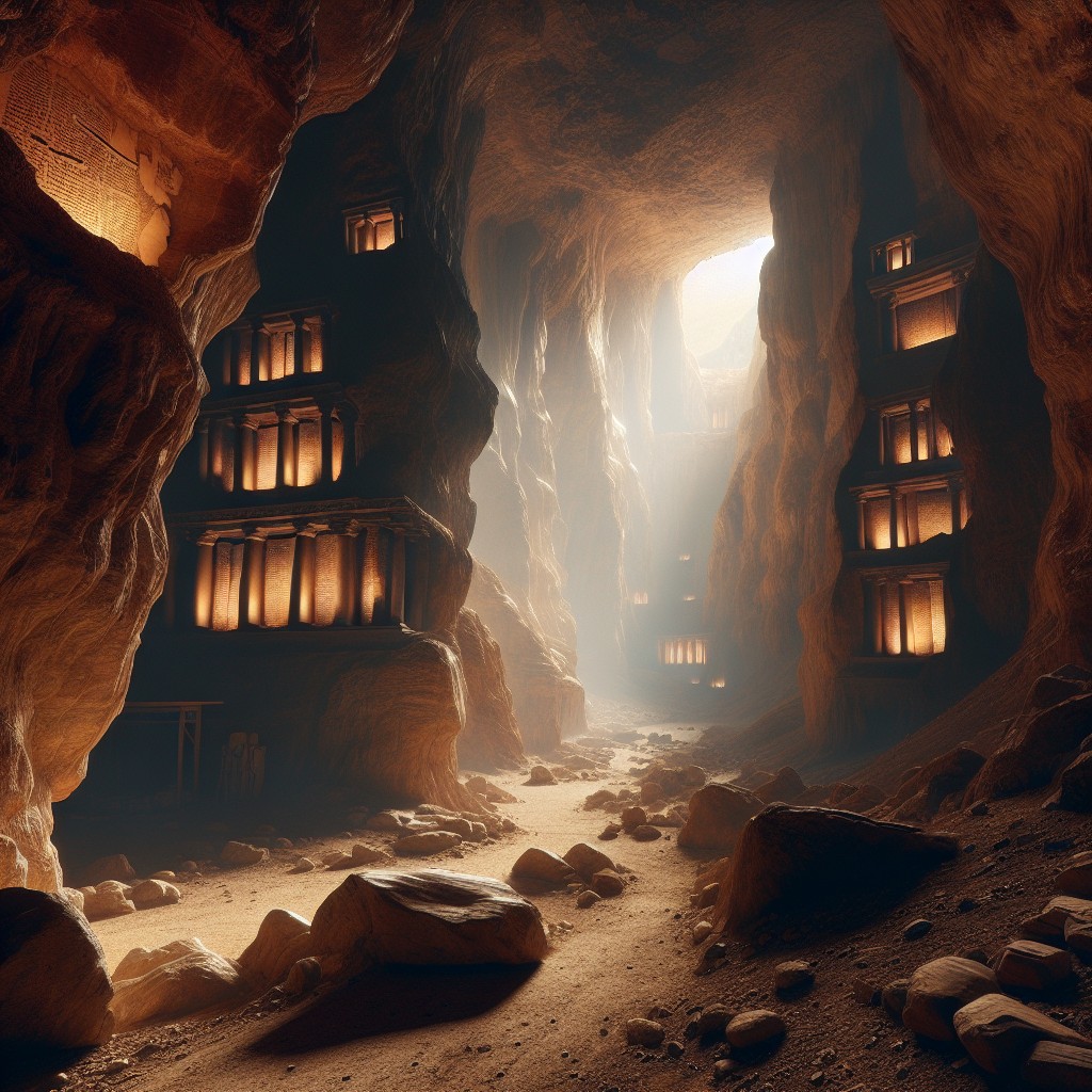 File: caves.jpg Qumran Cave 4