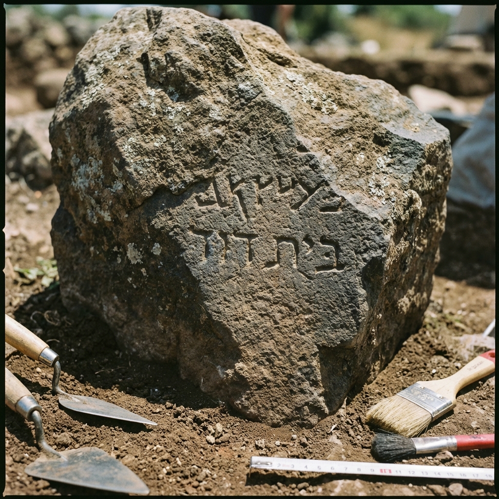 File: tel_dan.jpg House of David Inscription