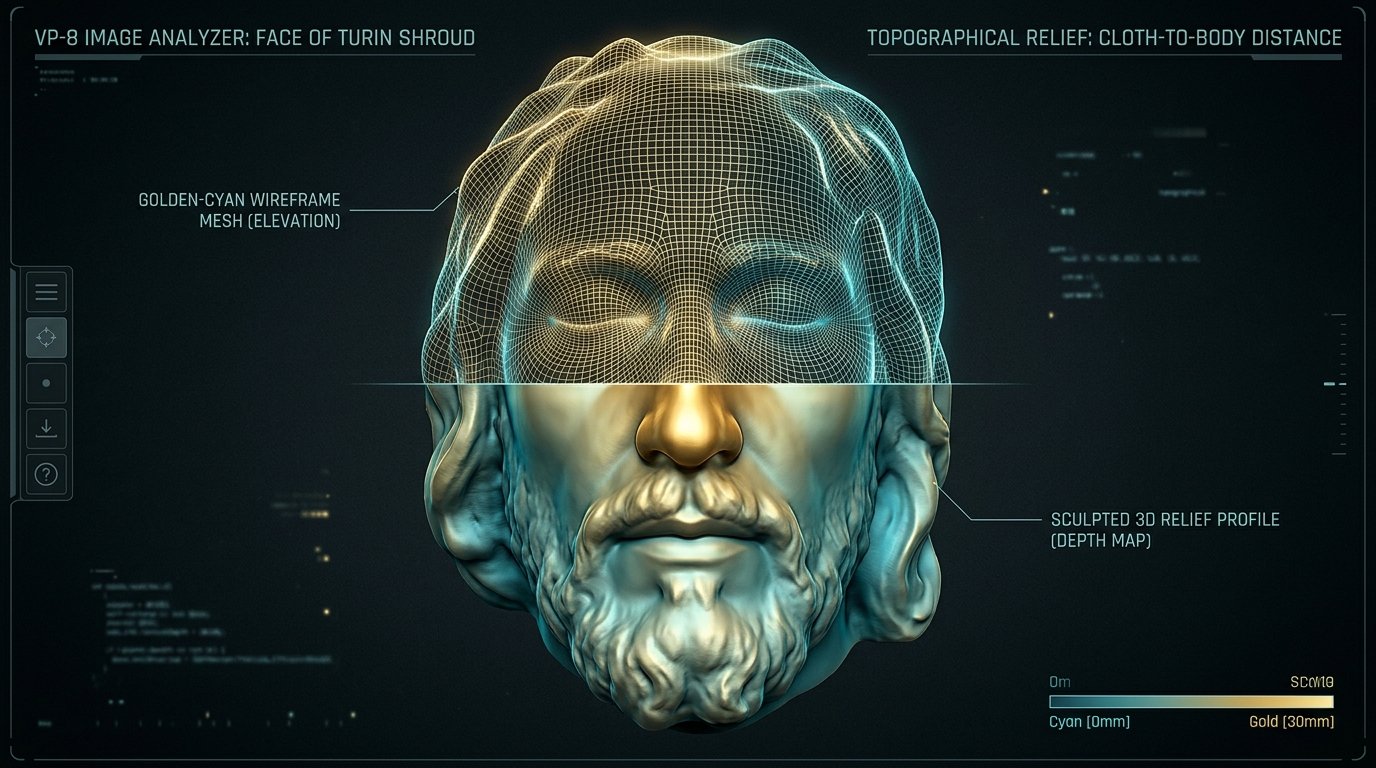 VP-8 3D Image Analyzer Elevation Profile of Shroud Face