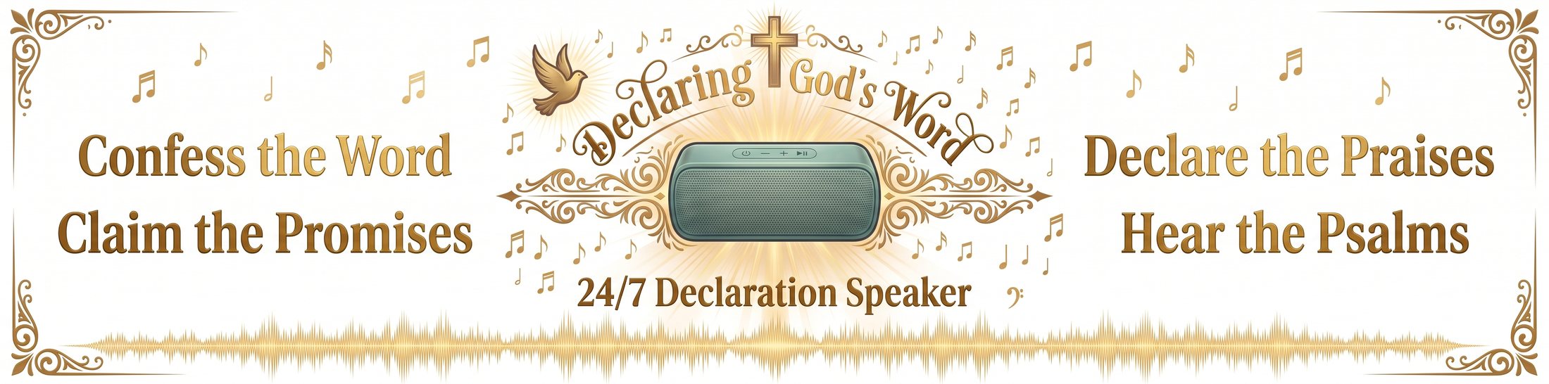 Declaring God's Word — Confess the Word, Claim the Promises, Declare the Praises, Hear the Psalms. 24/7 Declaration Speaker.