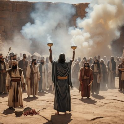 Korah Questions Moses's Authority illustration