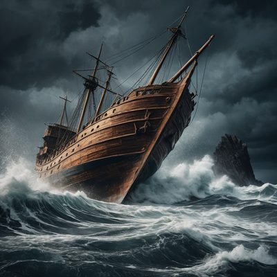 Hymenaeus and Alexander Shipwreck Their Faith illustration