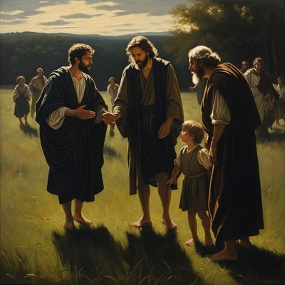 The Disciples Ask Jesus to Send the Children Away illustration