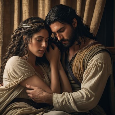 Samson Tells Delilah His Secret illustration
