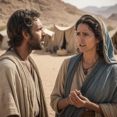 Miriam and Aaron Speak Against Moses illustration