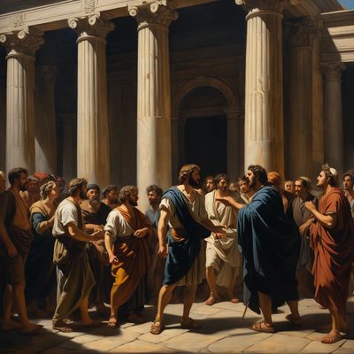 The Corinthian Church Divides Over Leaders illustration