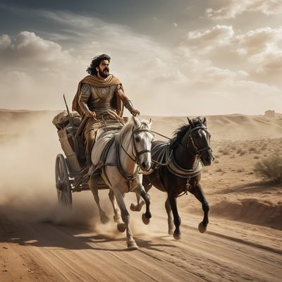 Gehazi Runs After Naaman for Gifts illustration
