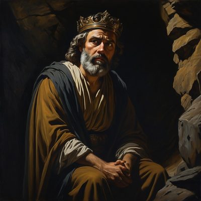 Saul Consults the Witch at En-Dor illustration