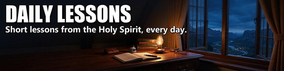 Daily Lessons: Short lessons from the Holy Spirit, every day.