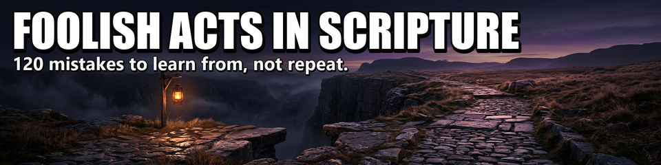 Foolish Acts in Scripture: 120 mistakes to learn from, not repeat.