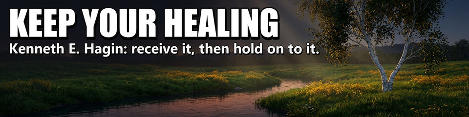 Keep Your Healing: Kenneth E. Hagin: receive it, then hold on to it.