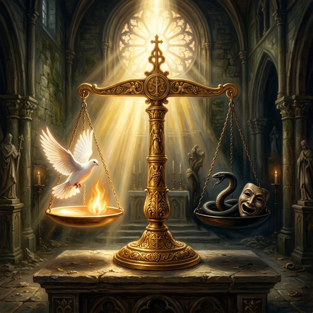 Scales of spiritual judgment and truth
